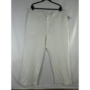 Cubavera Performance Linen Blend‎ Pants Mens Size 44 x 30 Bright White New